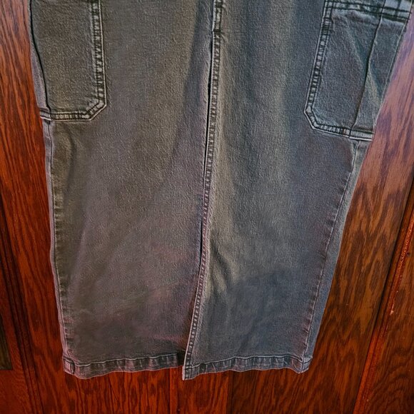 Sts Blue Maddie Maxi Skirt Womens Size 26 green Front Slit Stretch Side Pocket - Picture 10 of 13